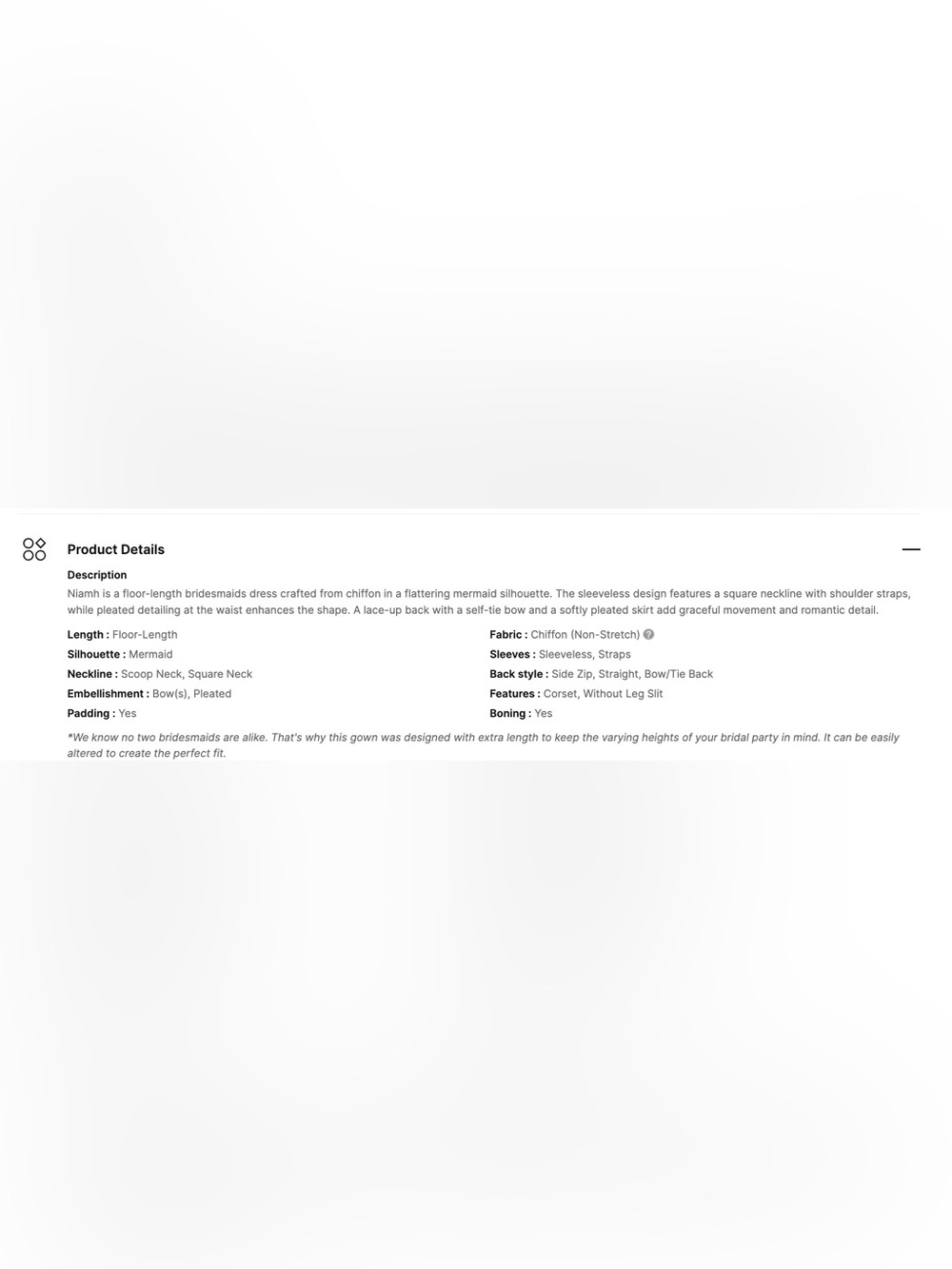 Azazie Niamh English Rose Chiffon Dress - Picture 8 of 8